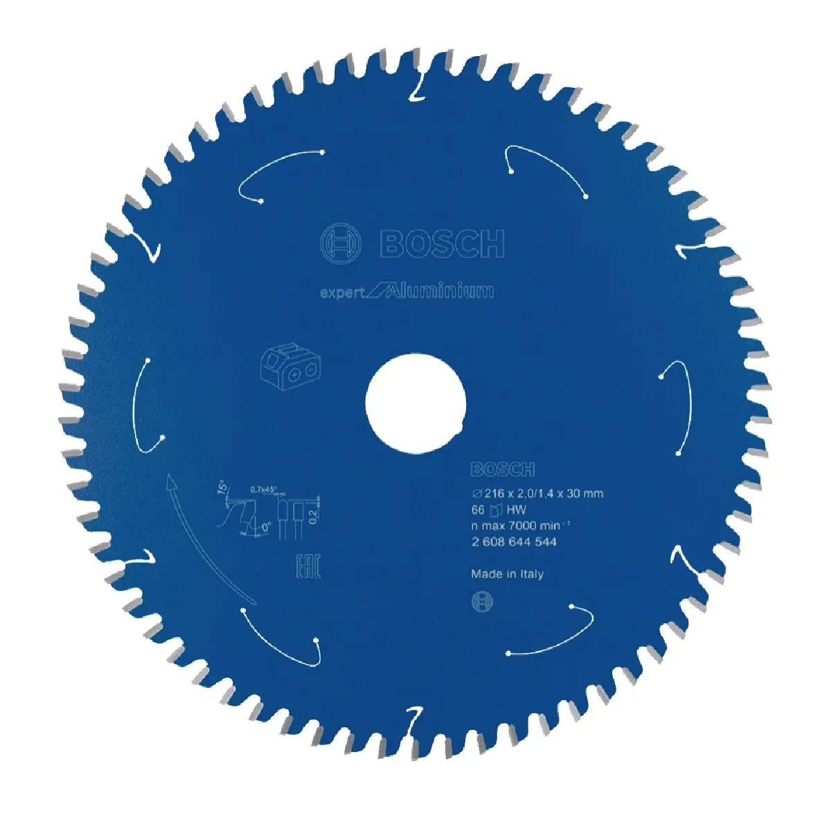 Bosch Professional Expert for Aluminium Lame de scie circulaire 216 x 30 x 2 mm 66 dents 2608644544