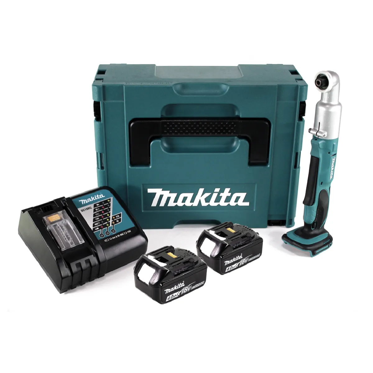 Makita DTL 061 RMJ Visseuse d'angle sans fil 18V 14 60Nm + 2x batterie 4 0Ah + chargeur + Makpac