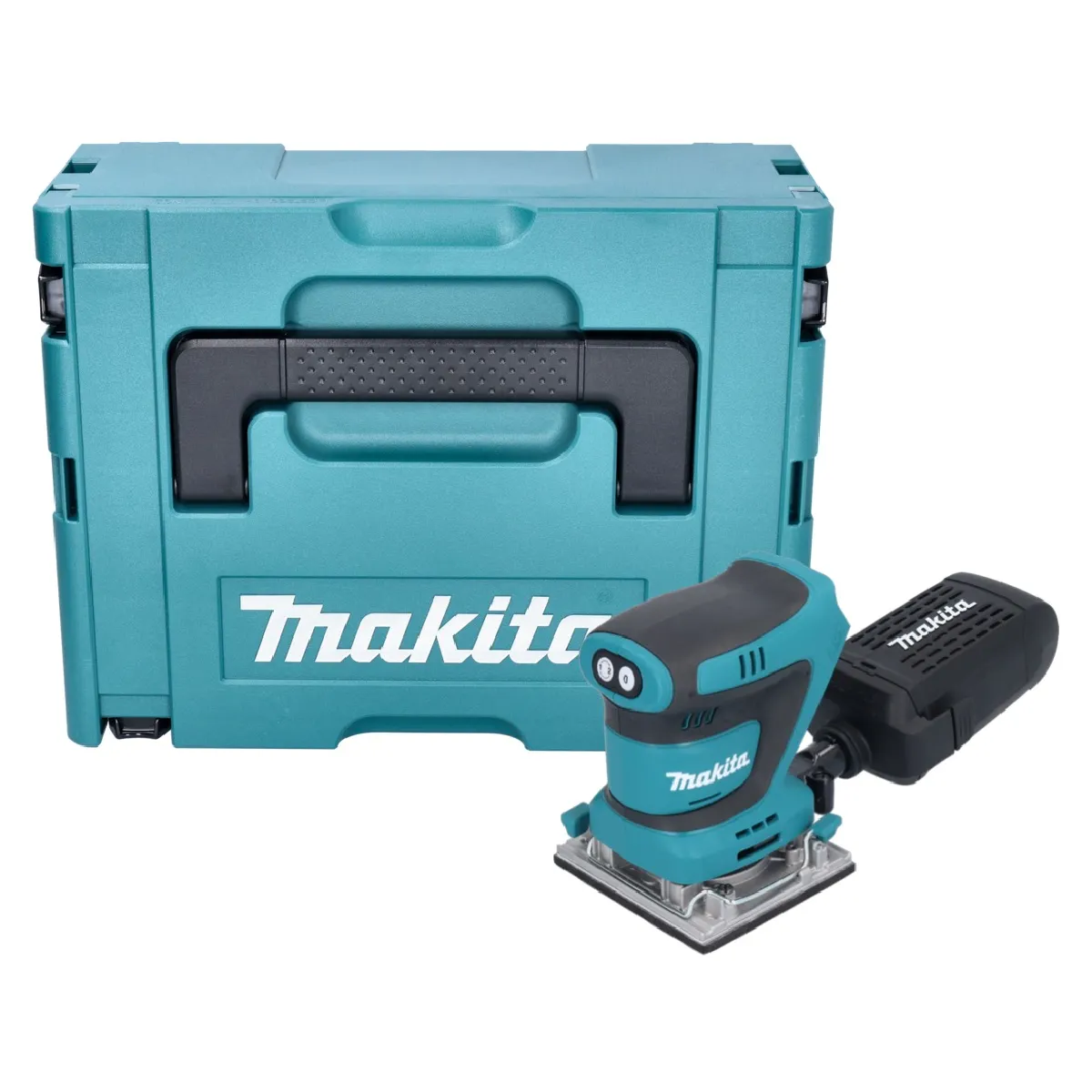 Makita DBO 484 ZJ Ponceuse vibrante sans fil 18 V 112 x 102 mm + Makpac sans batterie sans chargeur - vue 2
