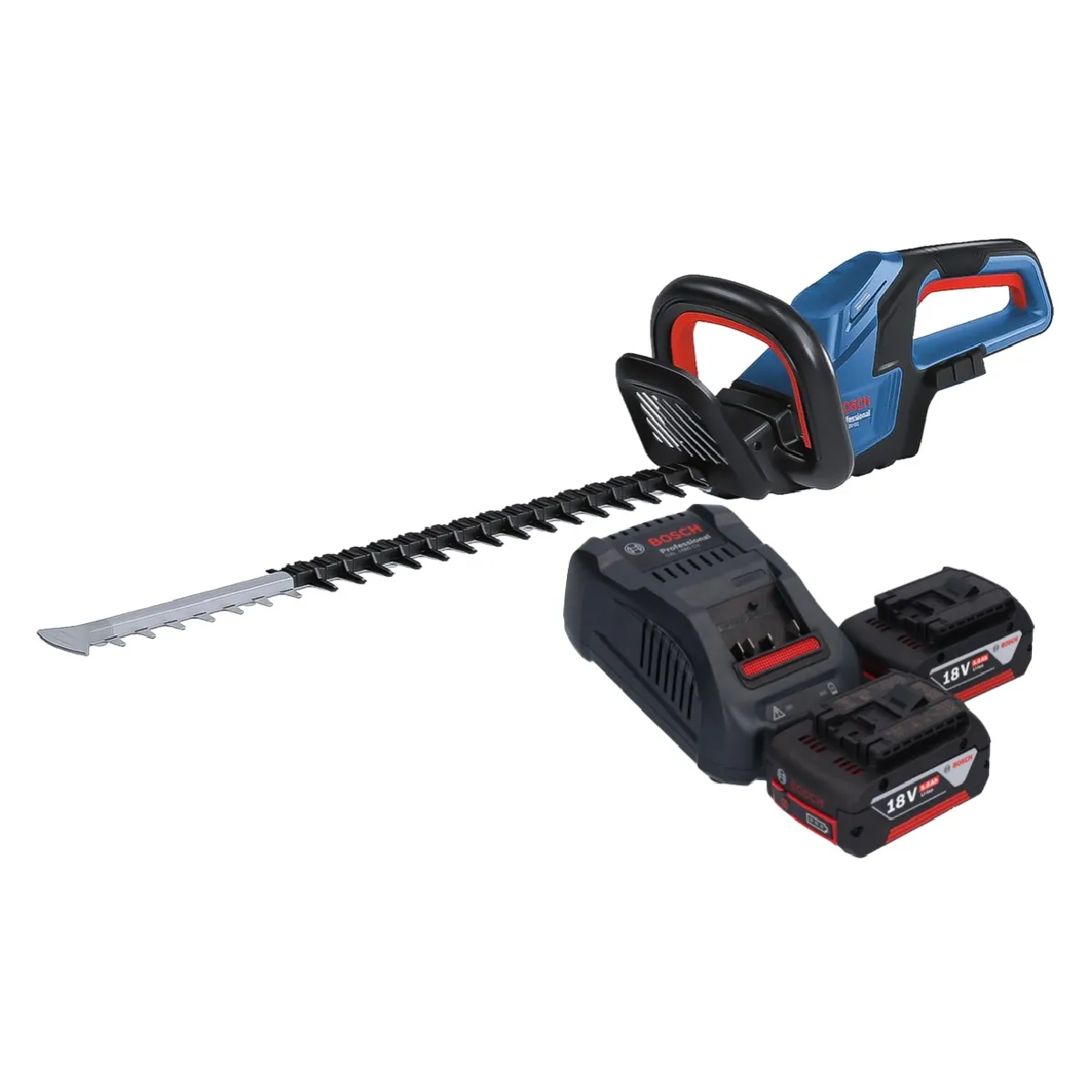 Bosch GHE 18V 60 Professional Taille haies sans fil 18 V 60 cm Brushless + 2x batterie 5 0 Ah + chargeur - vue 2