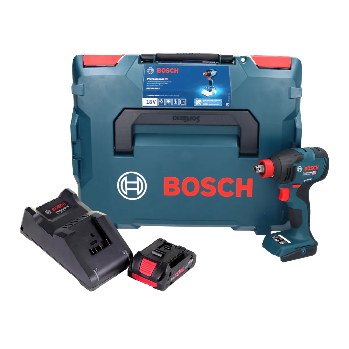 Bosch GDX 18V 210 C Professional Visseuse à chocs sans fil 18 V 210 Nm Brushless + Boxx sans batterie sans chargeur