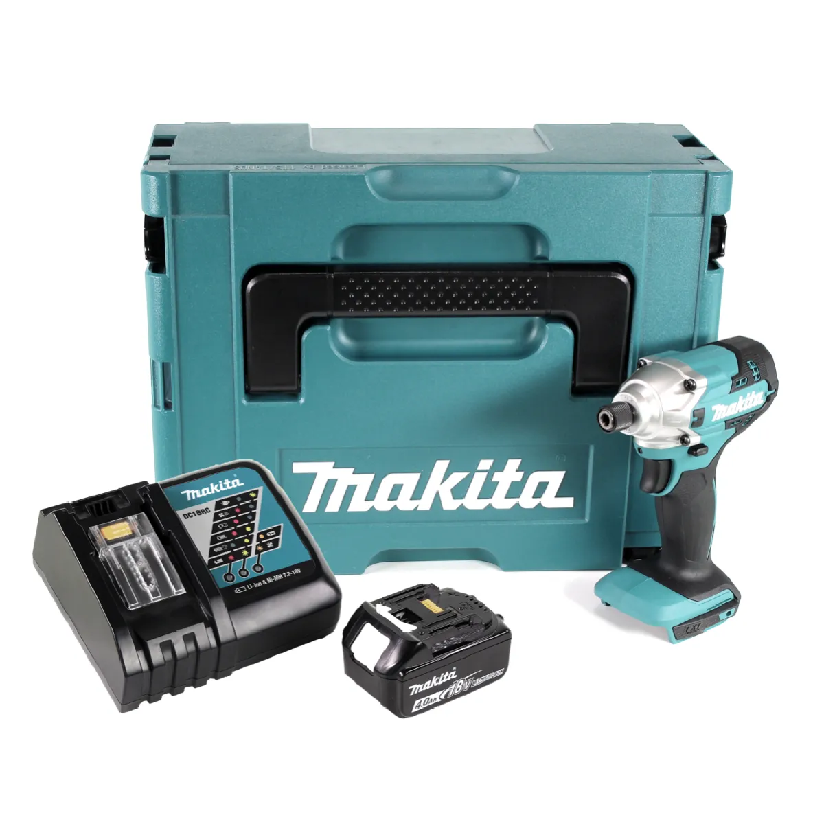 Makita DTD 156 RM1J Clé à choc sans fil 18V 155Nm + 1x batterie 4 0Ah + chargeur + Makpac