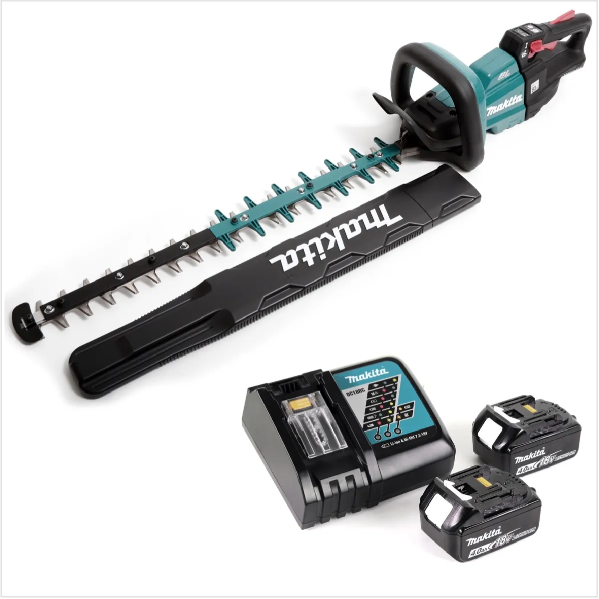 Taille haies sans fil Makita DUH 601 RM 18V 60cm Brushless 2x Batterie 40Ah Chargeur inclus - vue 2