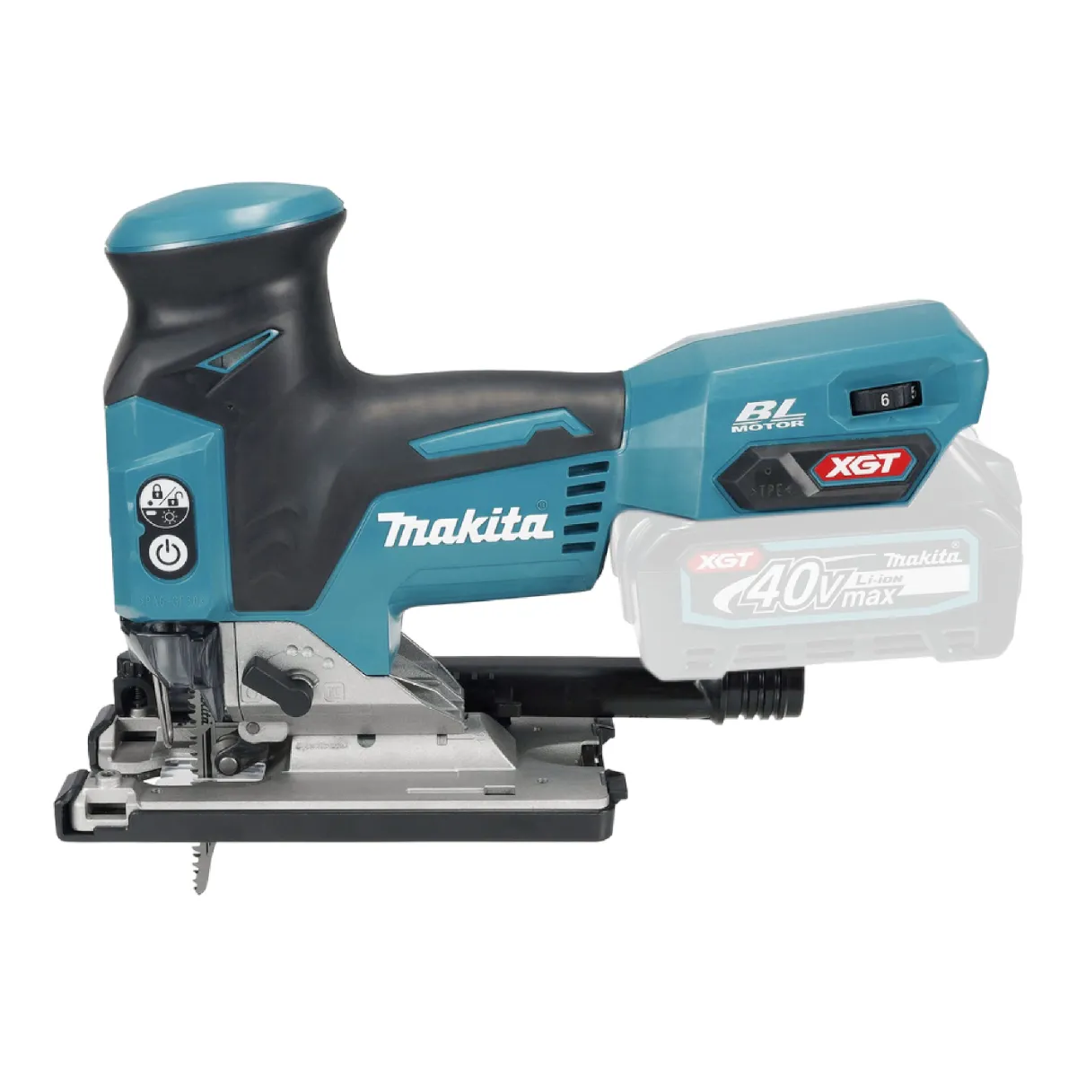 Makita JV 001 GD101 Scie sauteuse sans fil 40 V max. 135 mm Brushless + 1x batterie 2 5 Ah + chargeur + Makpac