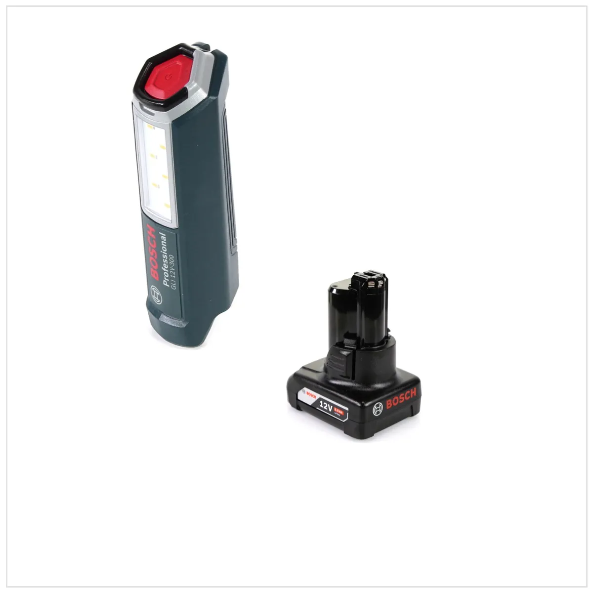 Bosch Professional GLI 12V 300 Lampe sans fil + 1x Batterie GBA 12V 6 0 Ah sans Chargeur
