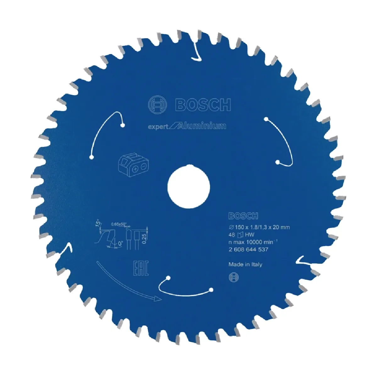 Lame de scie circulaire Bosch Professional Expert for Aluminium 150 x 20 x 1 8 mm 48 dents 2608644537