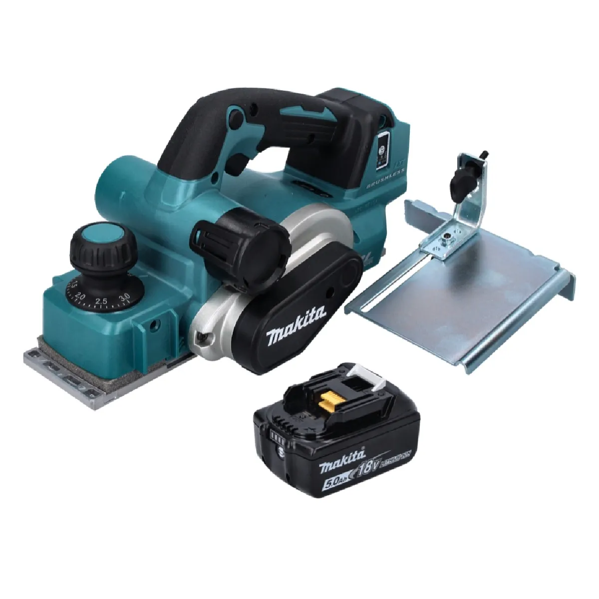 Makita DKP181T1 Rabot sans fil 82mm 18V Brushless + 1x Batterie 5 0 Ah sans chargeur - vue 2