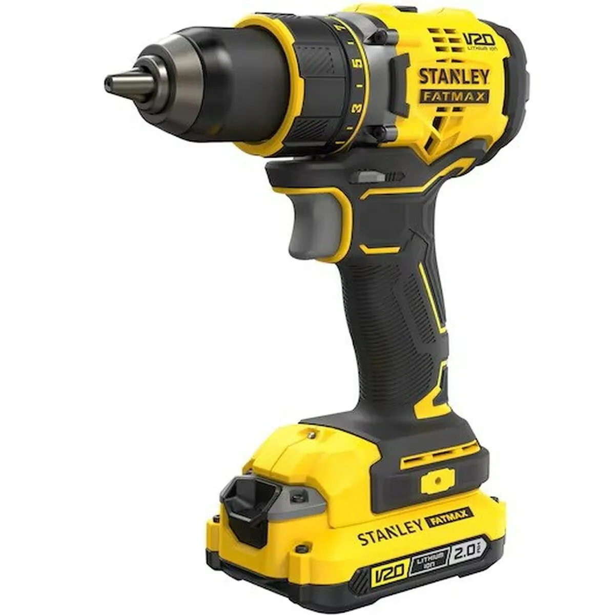STANLEY FATMAX V20 Perceuse Visseuse 18V Avec 2 Batteries 2Ah + 100 Accessoires SFMCW223B XJ - vue 2