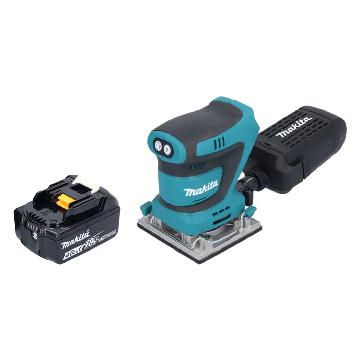 Makita DBO 484 M1 Ponceuse vibrante sans fil 18 V 112 x 102 mm + 1x batterie 4 0 Ah sans chargeur