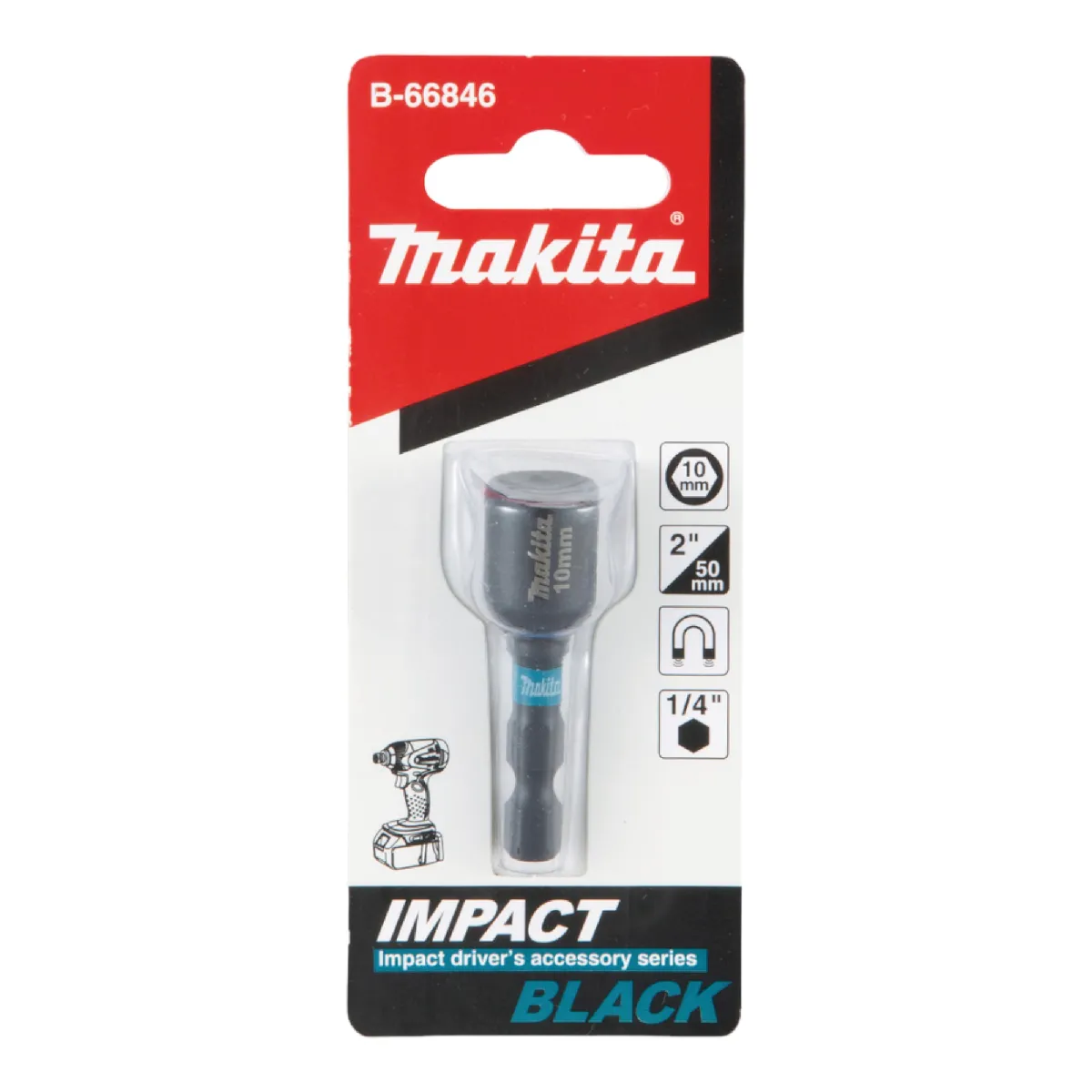 Makita Impact Clé à douille à six pans creux 14 10 x 50 mm B 66846