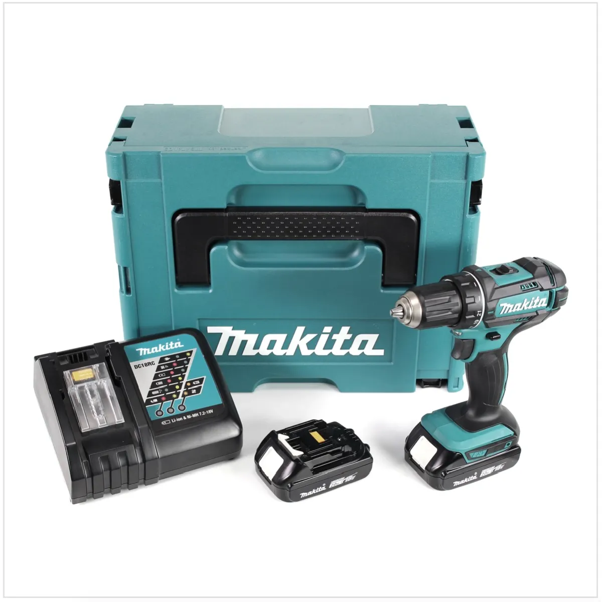 Perceuse visseuse sans fil Makita DDF 482 18V 62 Nm 2x batterie 2 0 Ah - vue 2