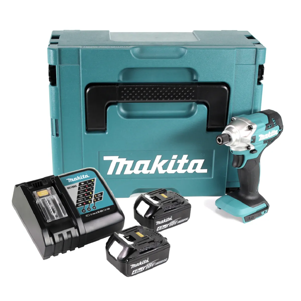 Makita DTD 156 RMJ Clé à choc sans fil 18V 155Nm + 2x batterie 4 0Ah + chargeur + Makpac
