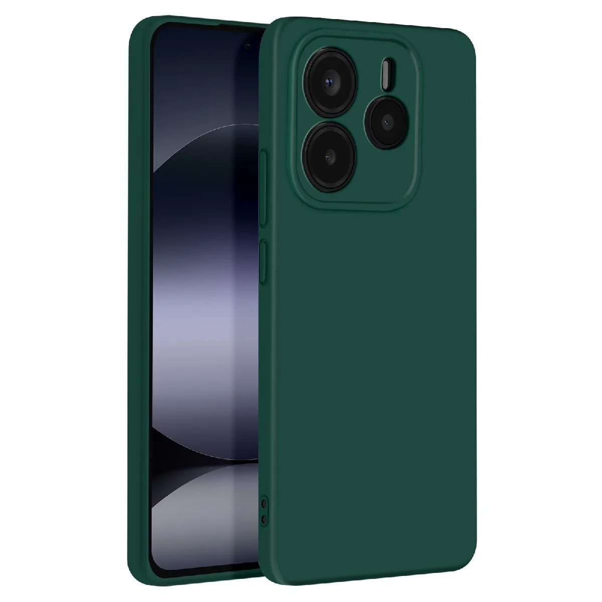 Avizar - Coque pour Xiaomi Redmi Note 14 5G - Semi-rigide - Vert Sapin - Image 2