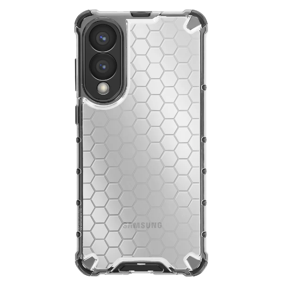 Avizar Blanc Coque Antichoc Pour Samsung S25 Edge Coins Renforcés Finition Fumée - Image 2