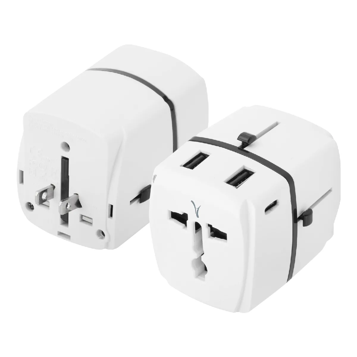 Akashi Blanc Adaptateur De Voyage Universel