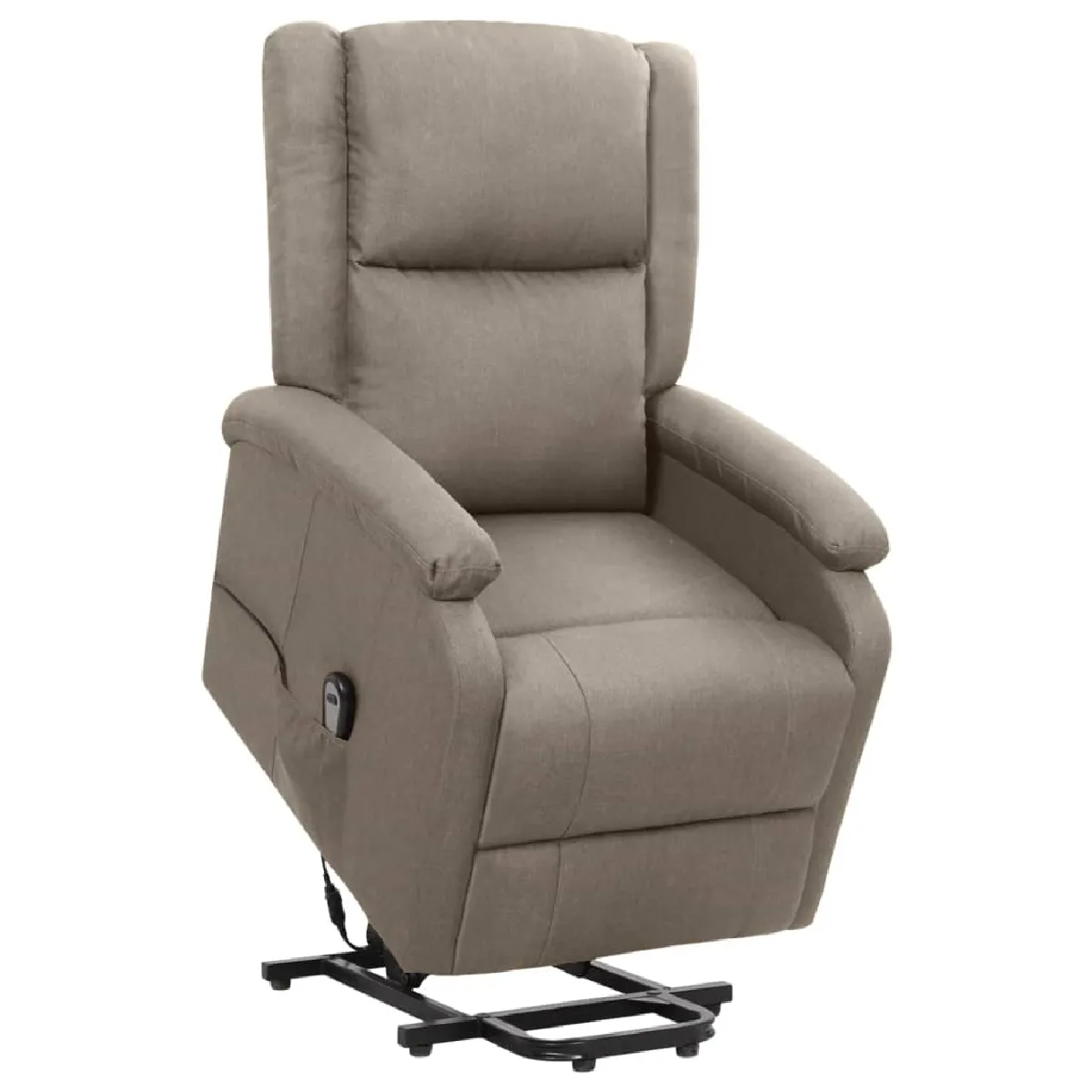 vidaXL Fauteuil Taupe Tissu