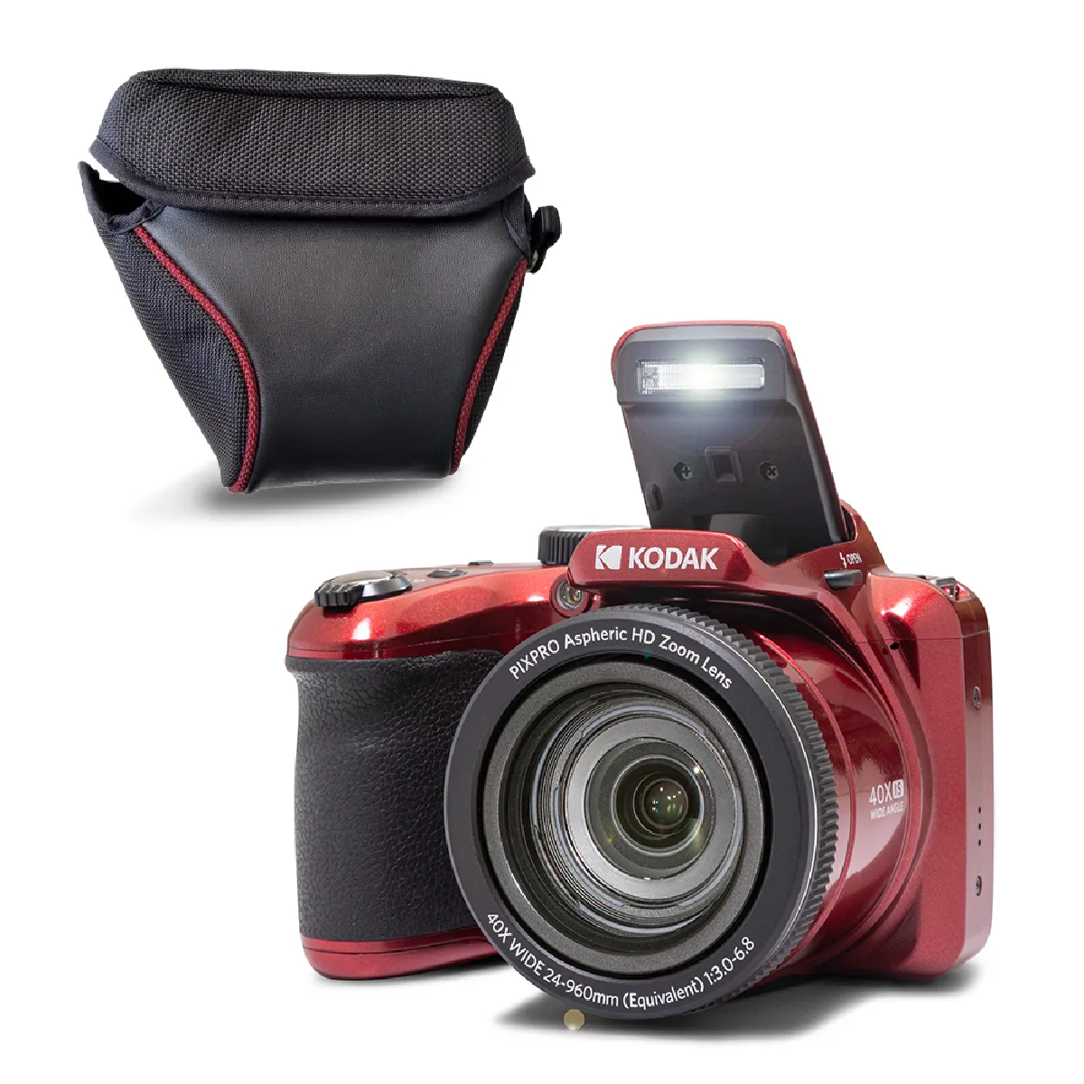 KODAK Pixpro Astro Zoom AZ405 + Housse de Protection Appareil Photo Numérique Bridge Zoom X40 Grand Angle de 24 mm 20 Mégapixels LCD 3 Vidéo Full HD OIS Pile AA - vue 2