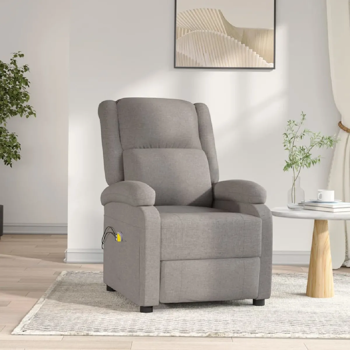 vidaXL Fauteuil électrique de massage Tissu - vue 3