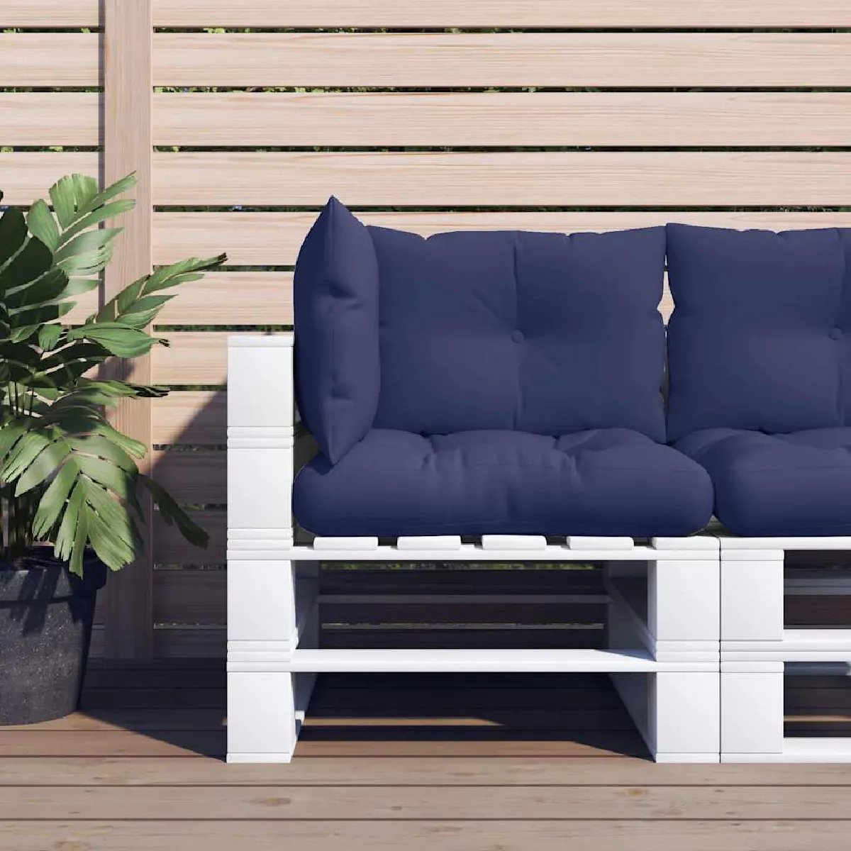 vidaXL Coussins de palette lot de 3 tissu oxford - vue 1