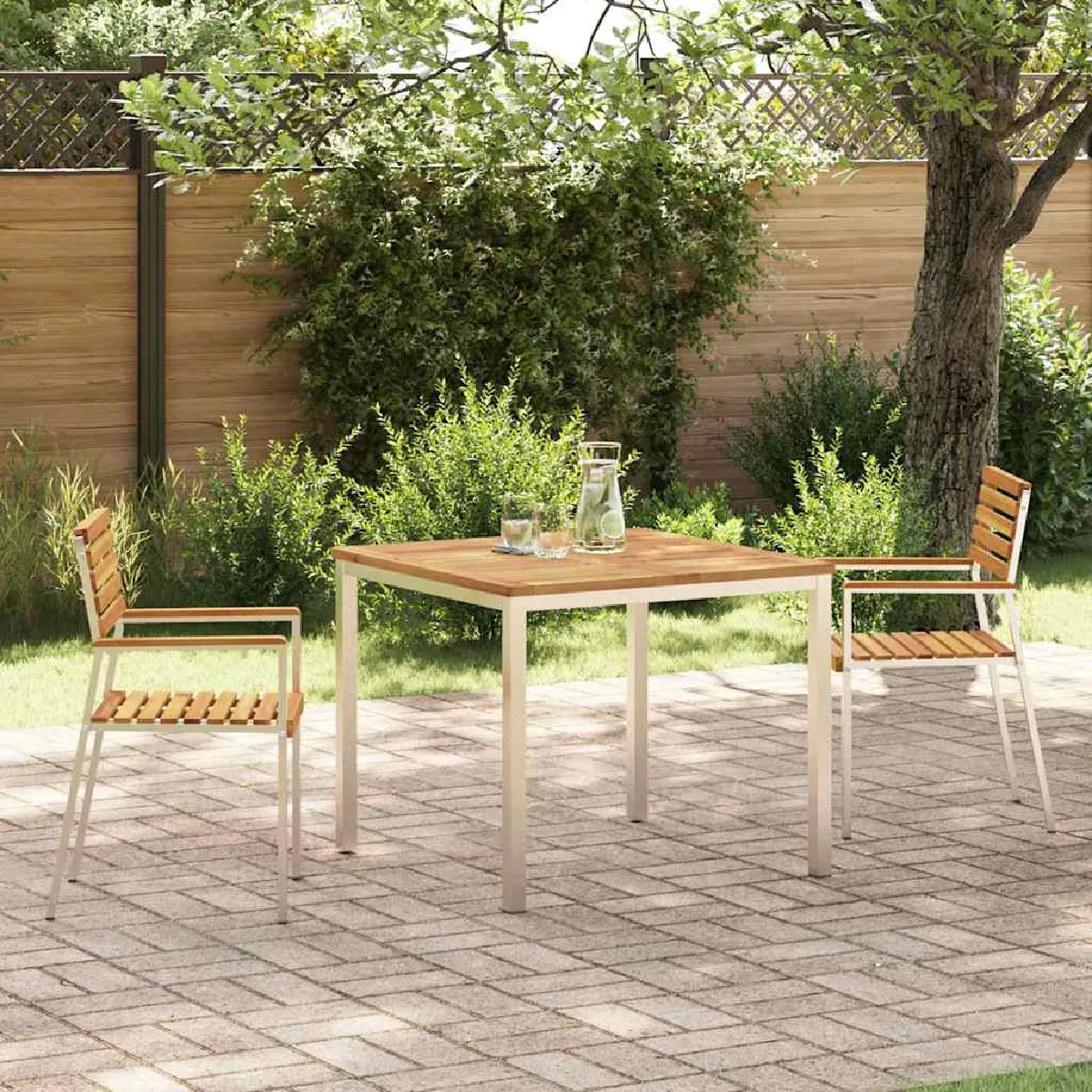 vidaXL Ensemble de salle à manger pour jardin 3 pcs