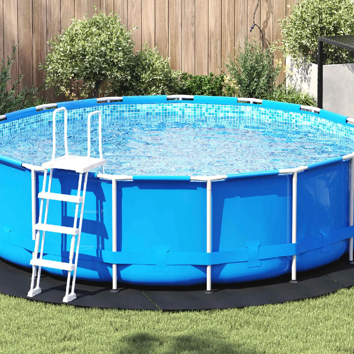 vidaXL Couvercle de piscine rond Plastique Ø 366 cm Étanche