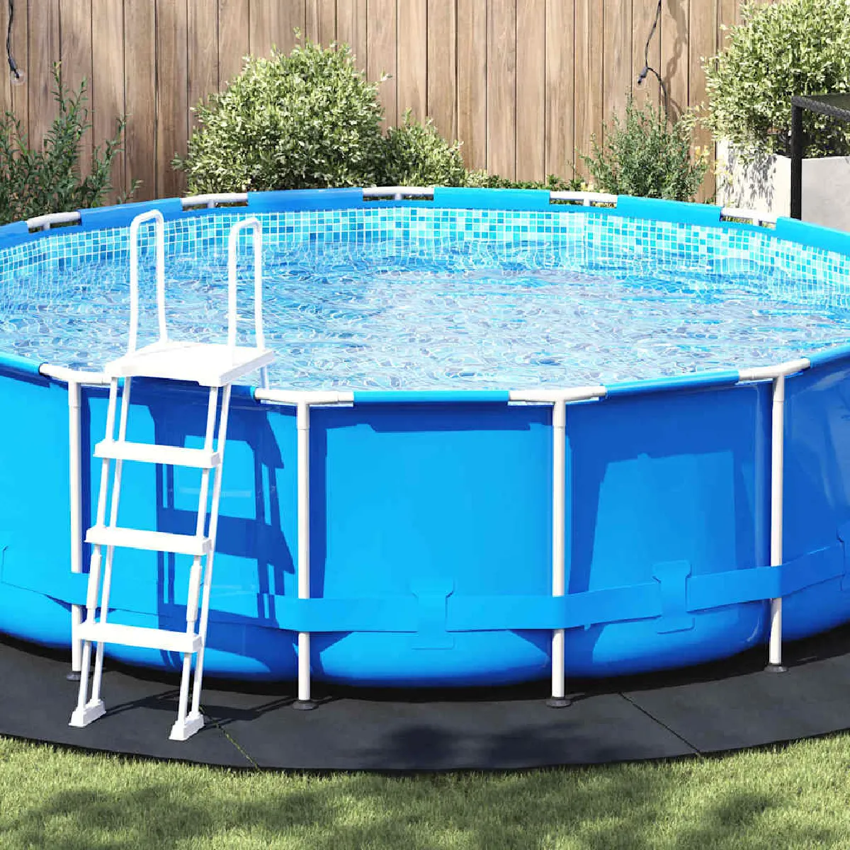 vidaXL Couvre piscine rond Plastique Ø 458 cm Couvre piscine Rond - vue 2