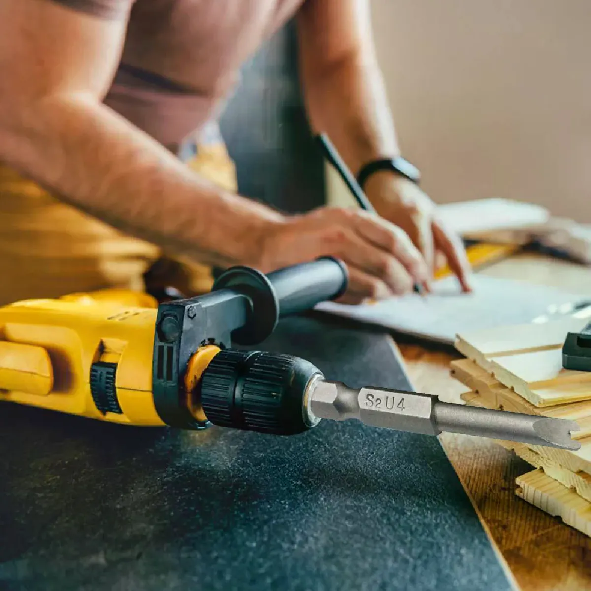 Lot De 1 Douille Bi-hexagonale De 11 Mm U2013 65 Mm De Long Pour Perceuse électrique