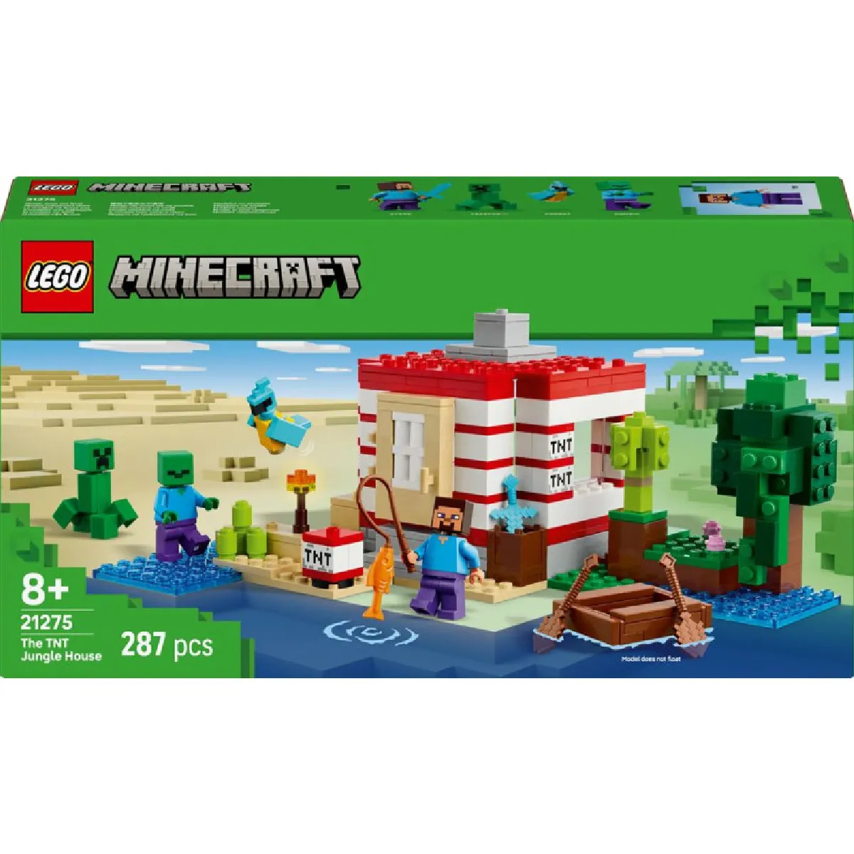 LEGO® Minecraft® 21275 La maison en TNT de la jungle