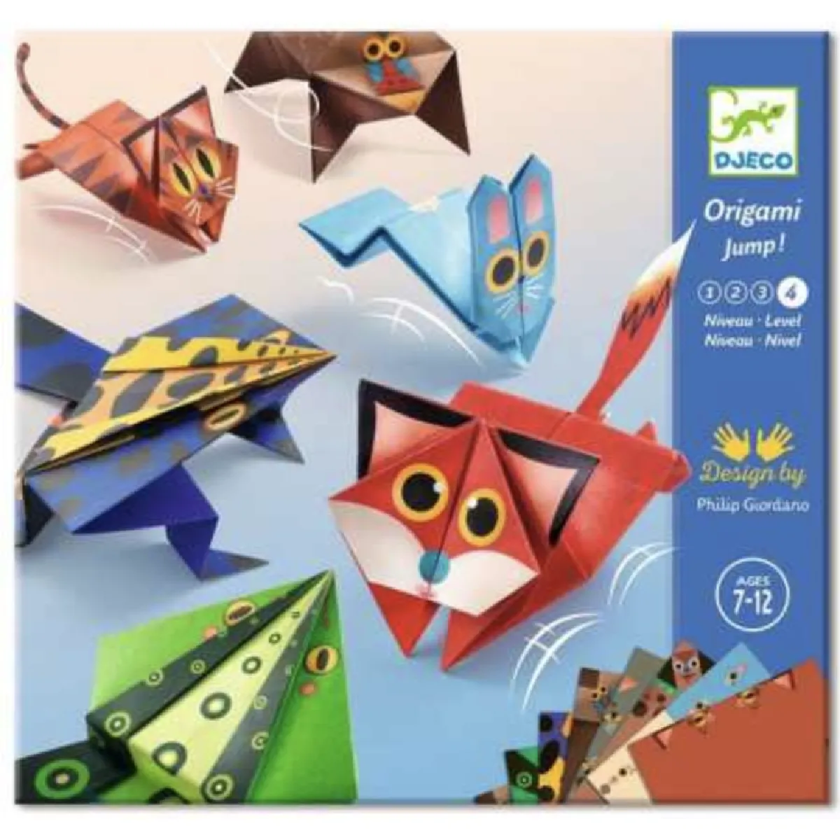 Djeco Origami Animaux Sauteurs Niveau 4