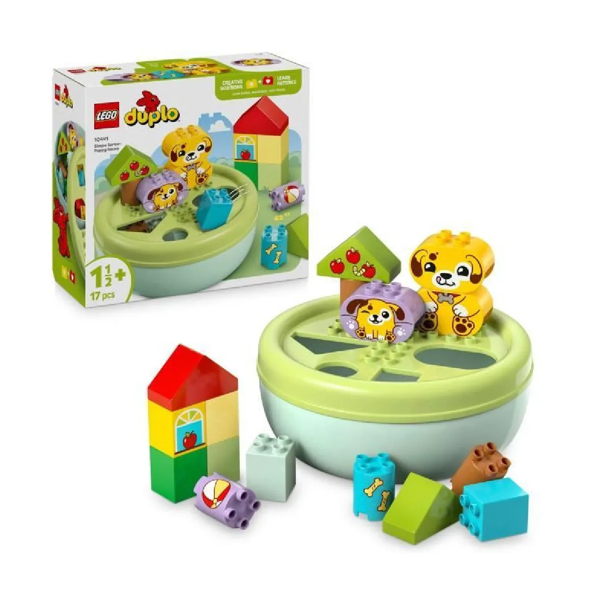 LEGO DUPLO My First 10441 Trieur De Formes : La Niche Du Chiot - Jeu D'éveil Des 18 Mois