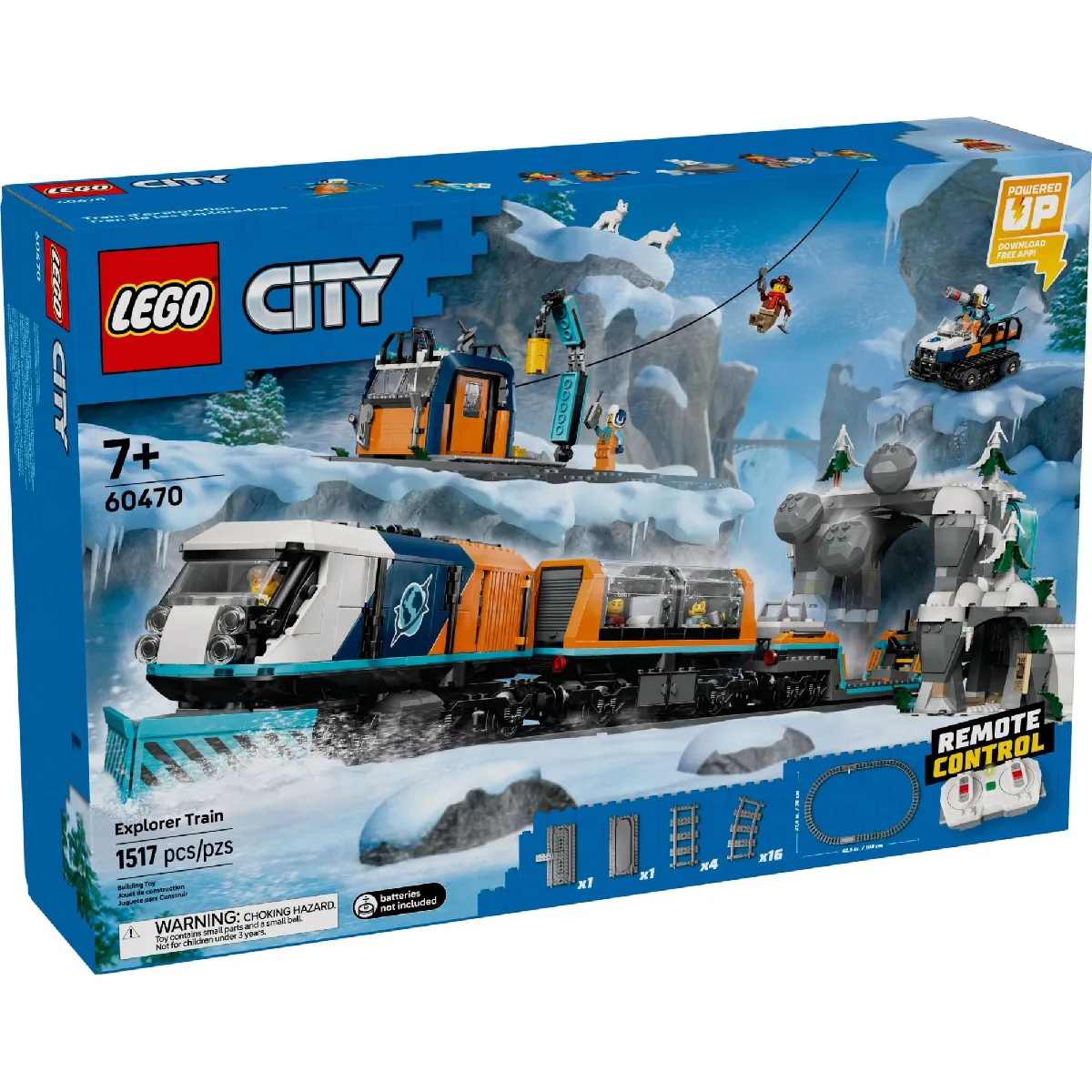 LEGO® City 60470 Le train express des explorateurs en Arctique - vue 2