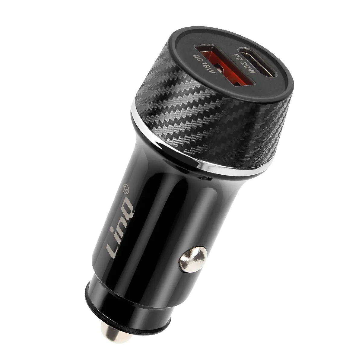 Linq - Chargeur Voiture - 38W - USB-C et USB - Noir - Image 2