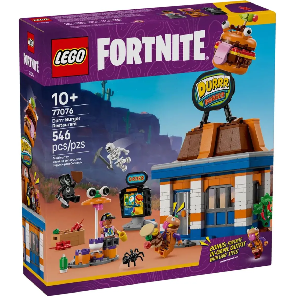 LEGO Fortnite 77076 Le Restaurant Durrr Burger Jeu de Construction pour Garçon - vue 7