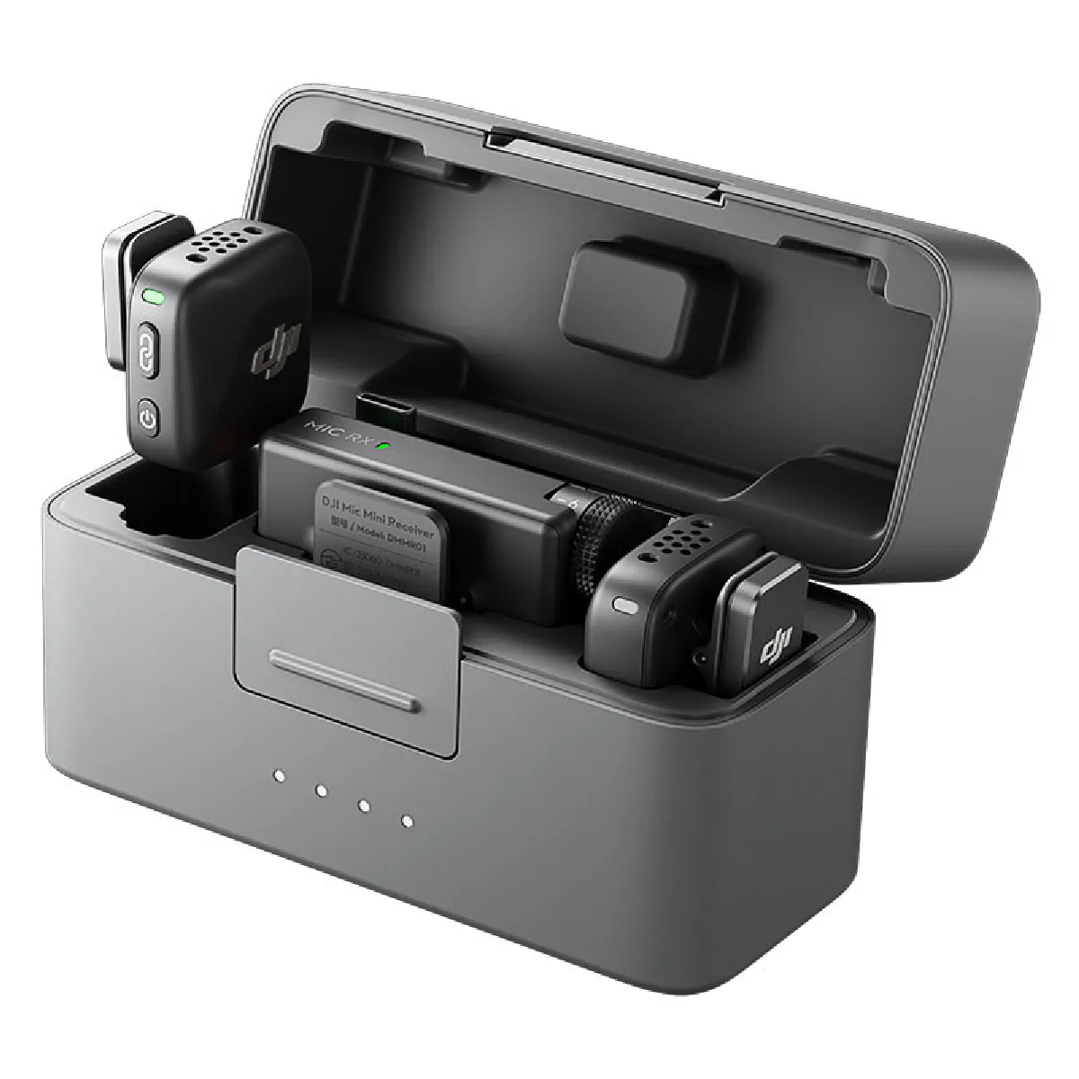 Microphone DJI Mic Mini (2 TX + 1 RX + Étui de Charge) – Audio Haute Qualité - vue 1