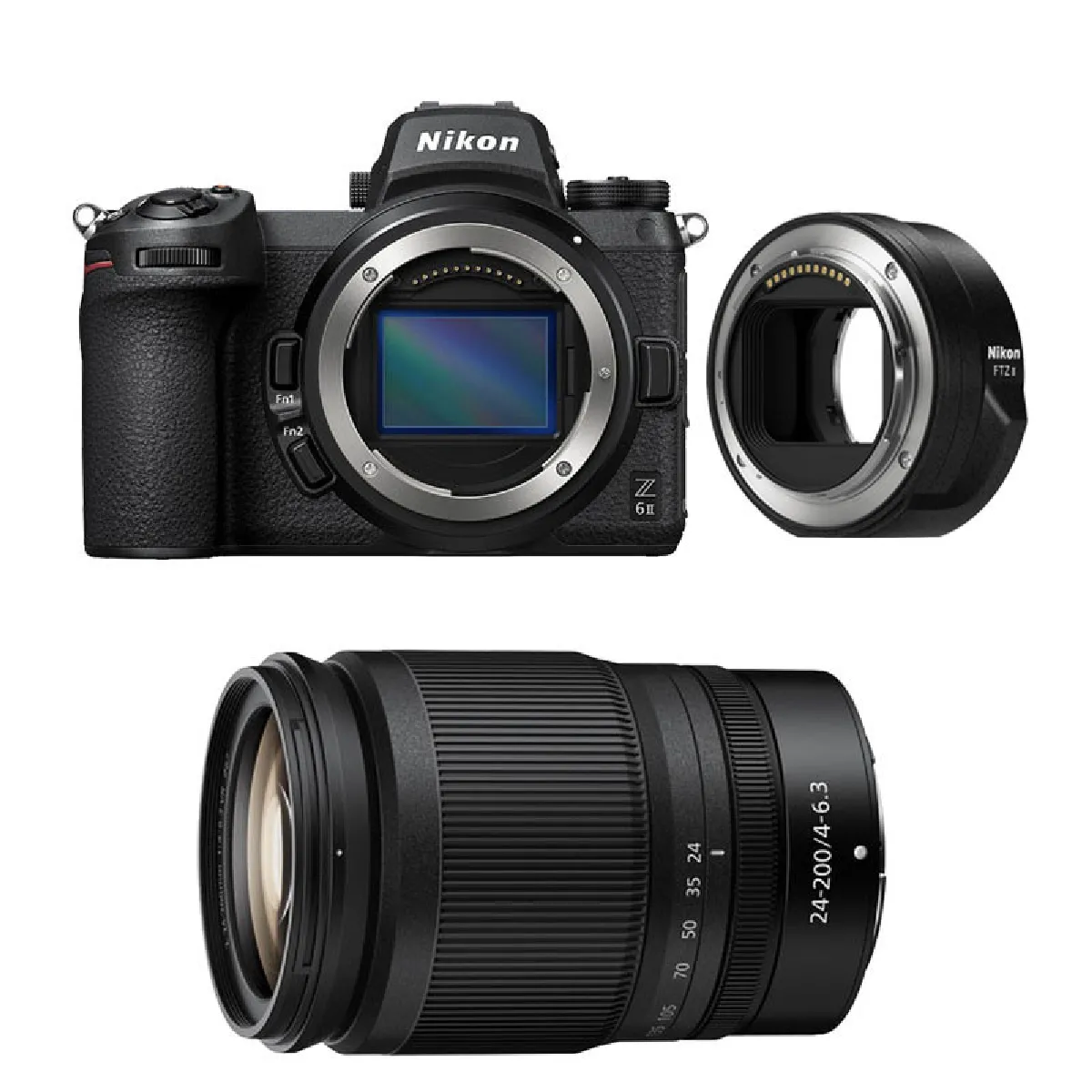 Kit Photo Nikon Z6 II + Z 24-200mm f/4-6.3 + Adaptateur FTZ II – 24.5 MP