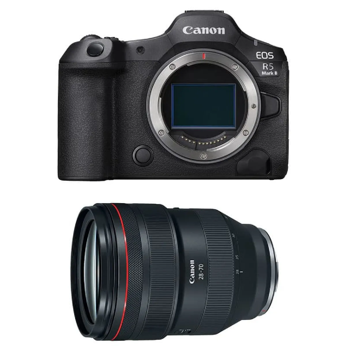 Appareil Photo Hybride Canon EOS R5 Mark II – 45 MP, Vidéo 8K, RF 28-70mm F2L USM