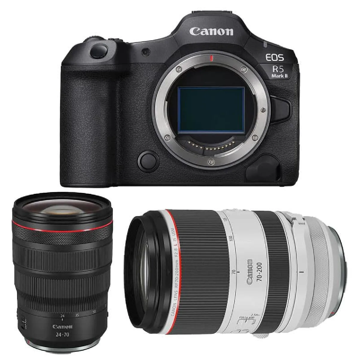 CANON EOS R5 MARK II + RF 24 70mm f2.8 IS USM + RF 70 200mm f2.8 IS USM Garanti - vue 5