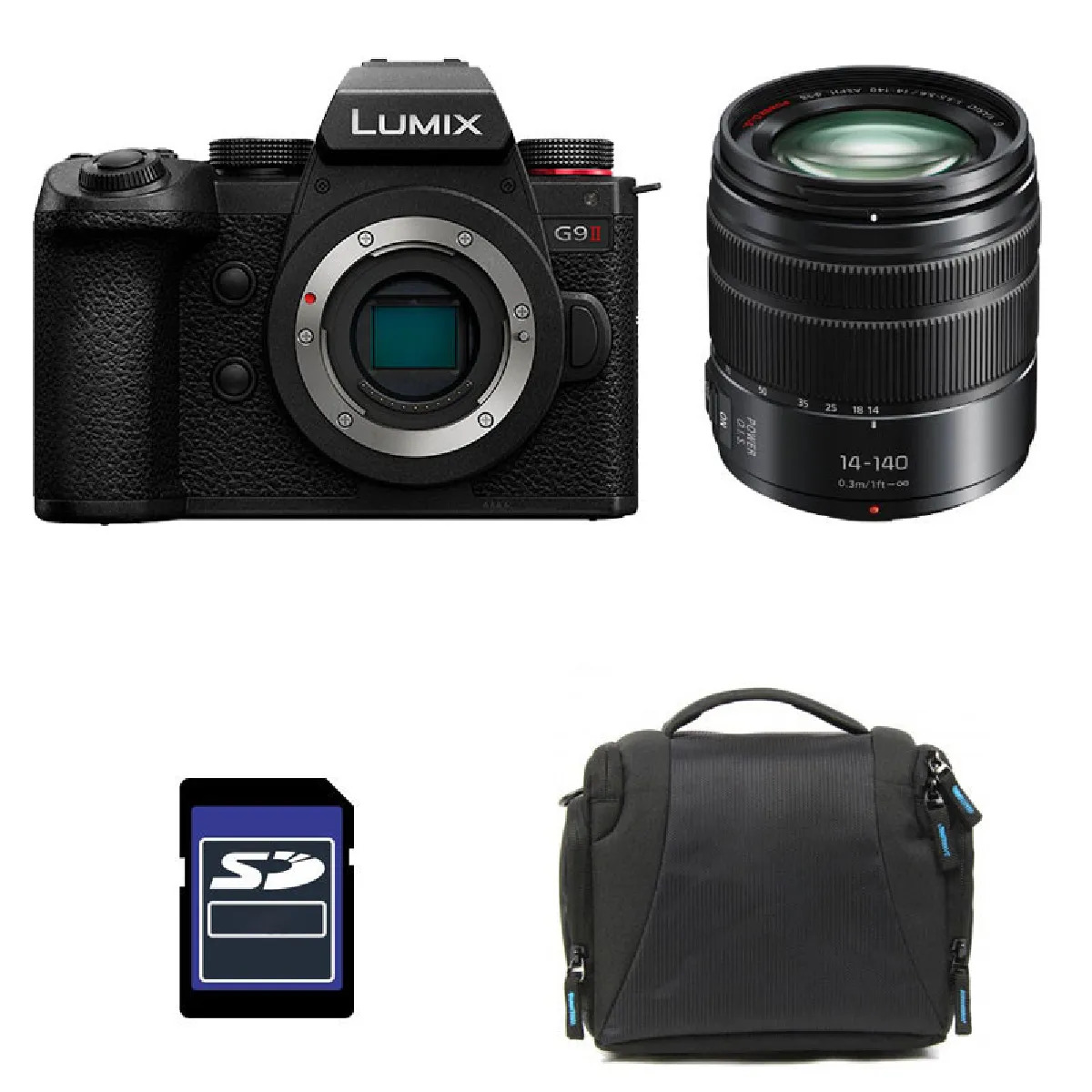 PANASONIC LUMIX G9 II + 14 140 + Sac et Carte SD 4 Go Neuf - vue 2