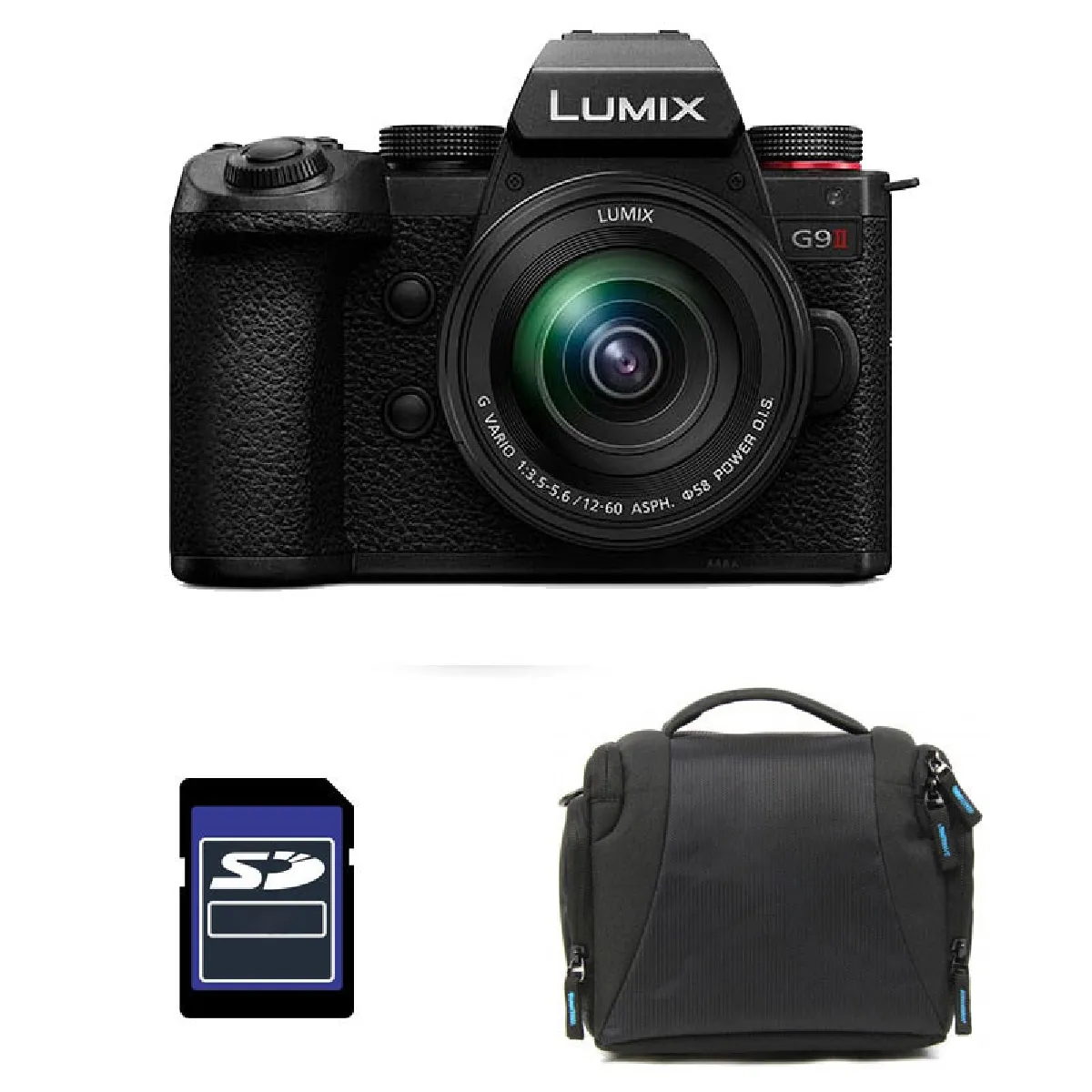 PANASONIC LUMIX G9 II + 12 60 f3.5 5.6 + Sac et Carte SD 4 Go Neuf - vue 2