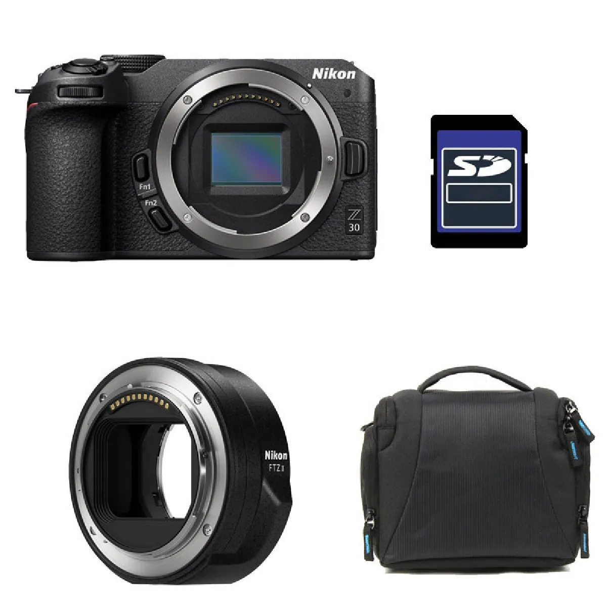 NIKON Z30 NU + Sac + Carte SD 8 Go + Adaptateur FTZ II Neuf - vue 7