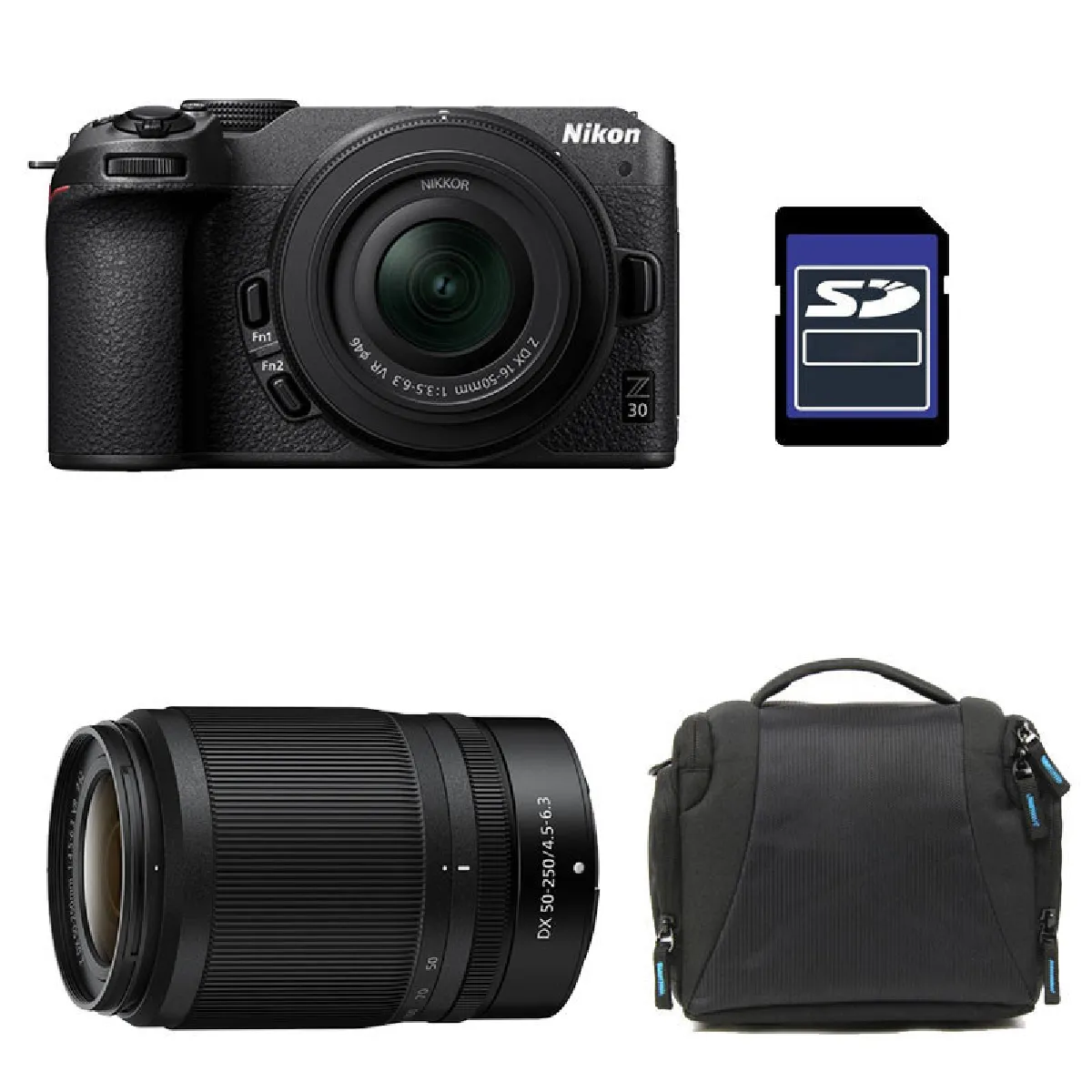 NIKON Z30 + Z 16 50 + Z 50 250 + Sac + Carte SD 8 Go Neuf - vue 9