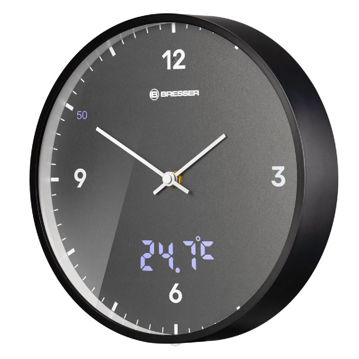 BRESSER MyTime LEDsec Horloge murale 24 cm 8020215MGU000 Neuf - vue 3