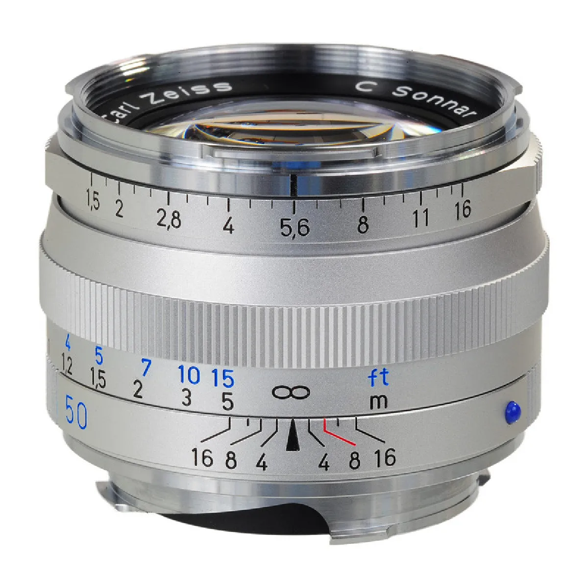 ZEISS  Objectif C Sonnar T* 50mm f/1.5 ZM Argent compatible avec Leica