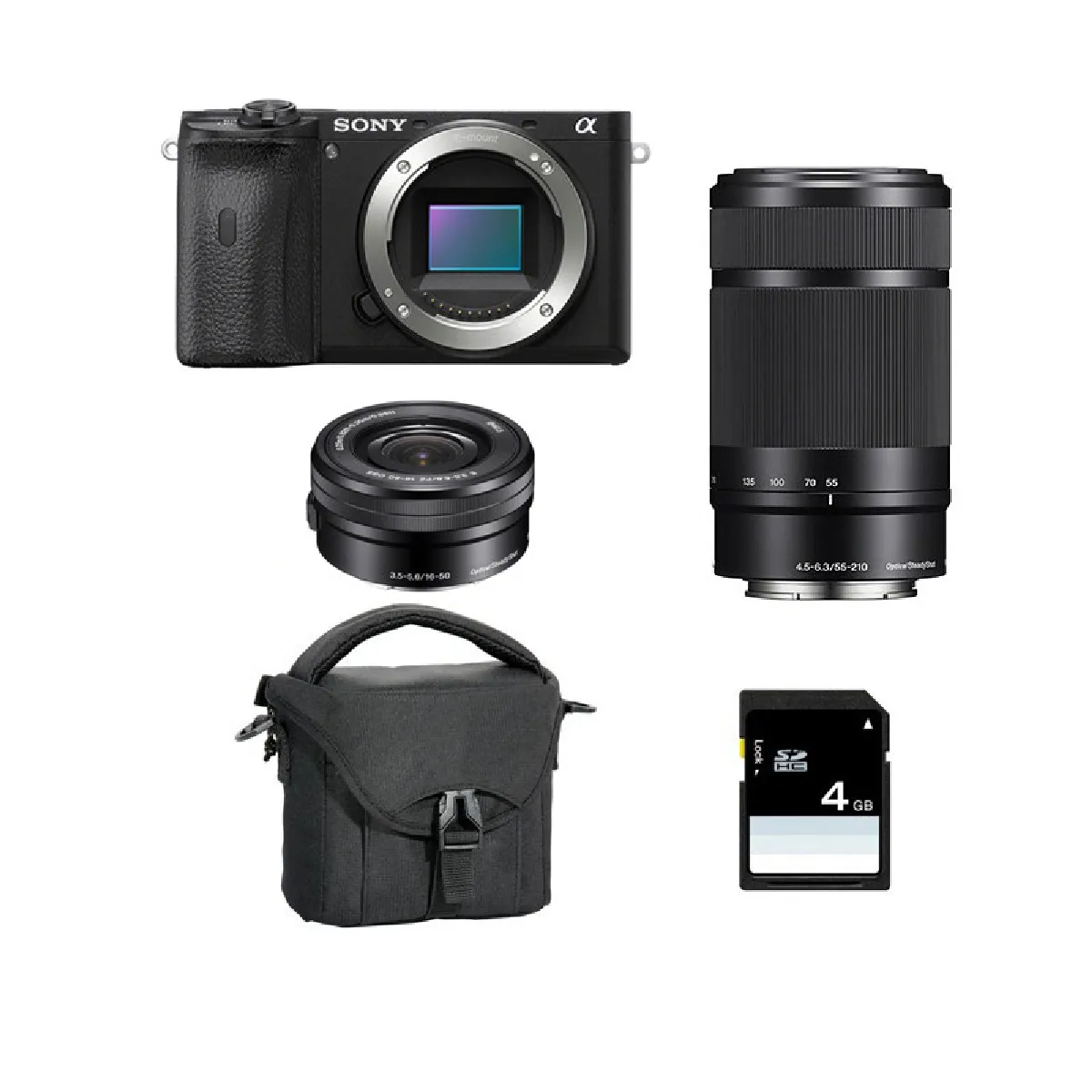 SONY ALPHA 6600 + 16 50 + 55 210 Garanti + Sac + SD 8 Go