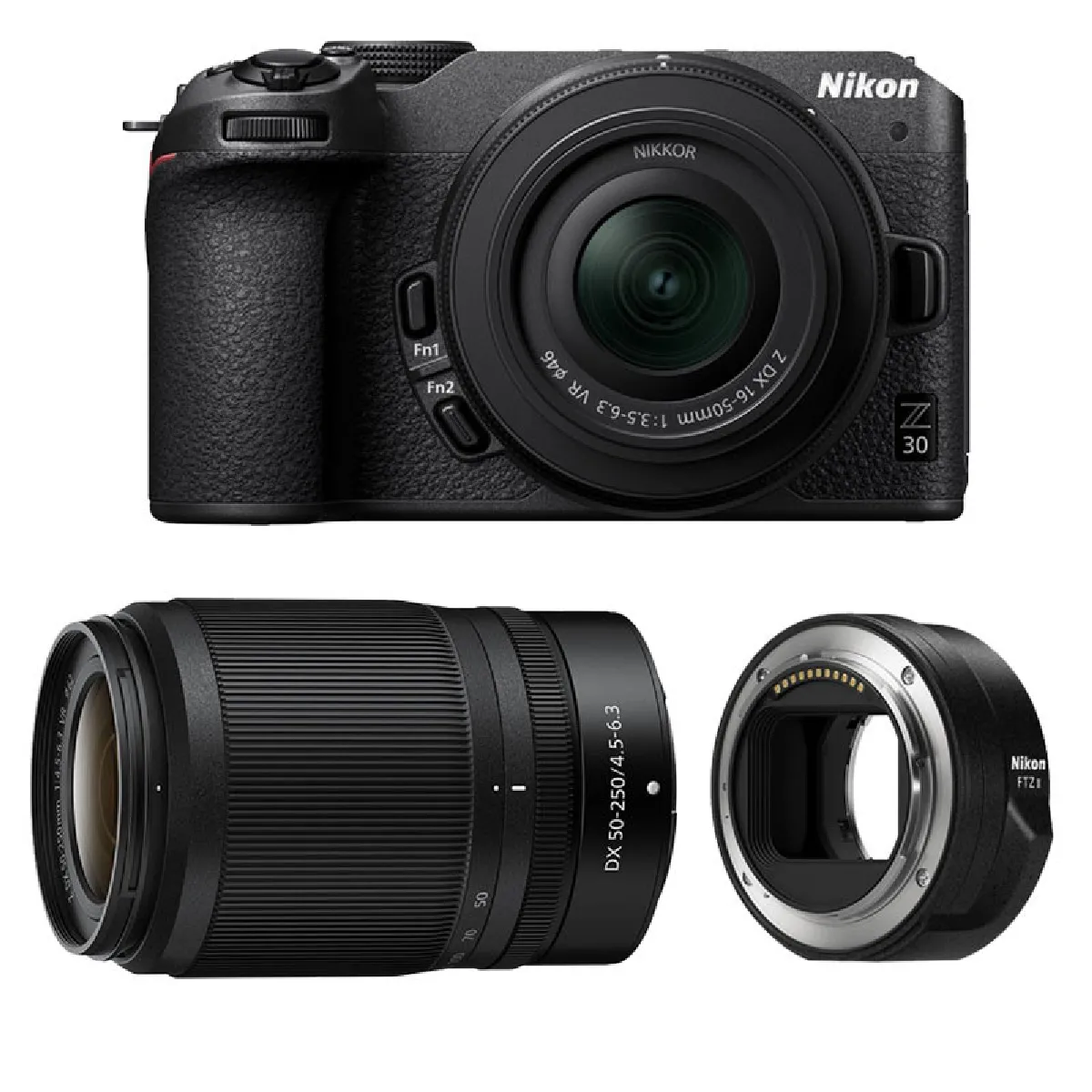 NIKON Z30 + Z 16 50 + Z 50 250 + Adaptateur FTZ II Neuf - vue 7