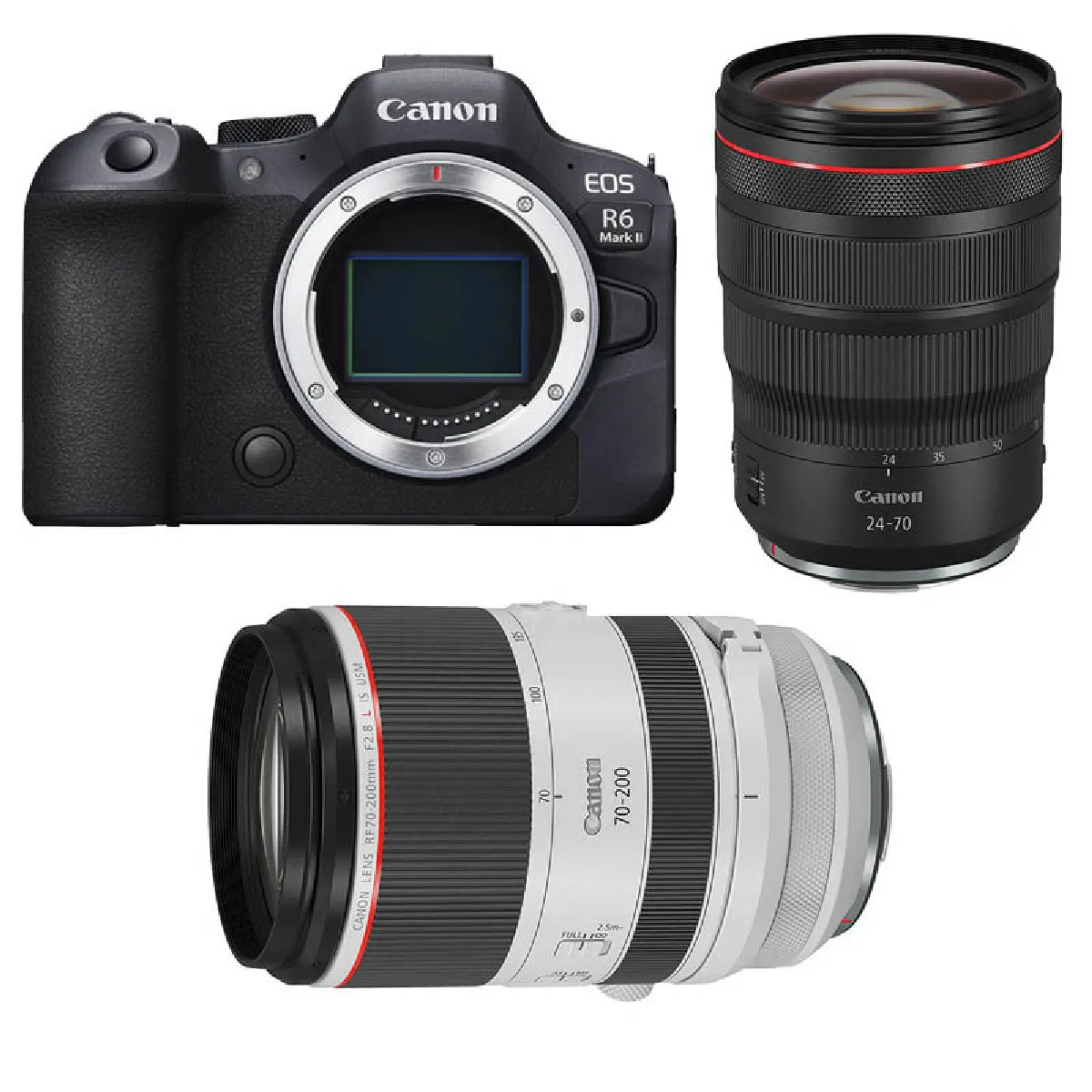 CANON EOS R6 MARK II + RF 24 70mm f2.8 IS USM + RF 70 200mm f2.8 IS USM Garanti - vue 5