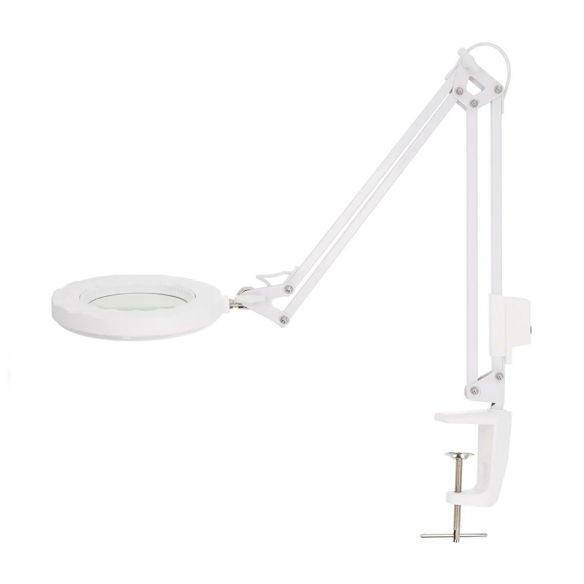 Nedis Lampe loupe LED avec pince - Blanc Nedis Lampe loupe LED avec pince - Blanc