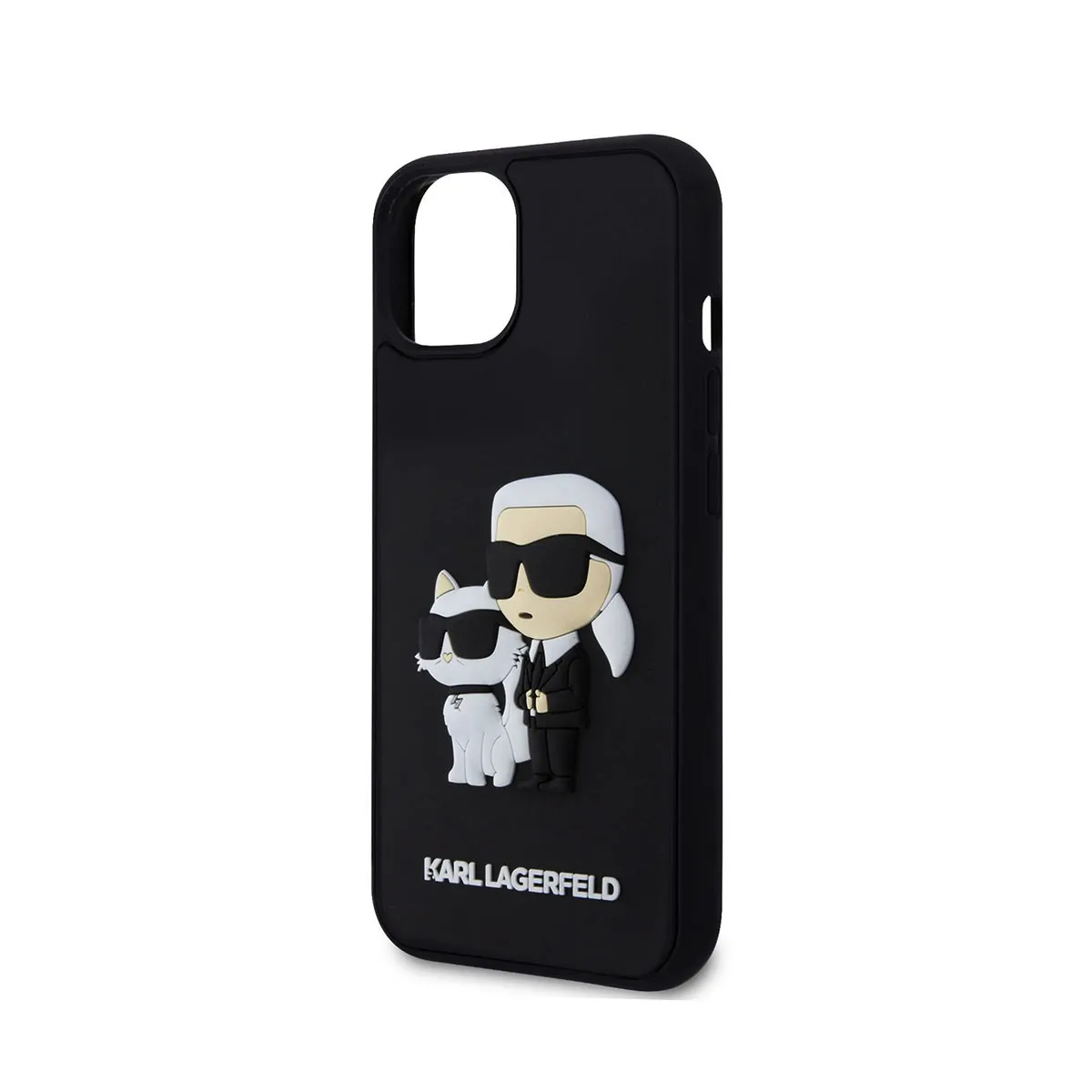 Karl Lagerfeld Noir Coque 3D Karl Choupette Pour Iphone 13 Karl Protection Élégant