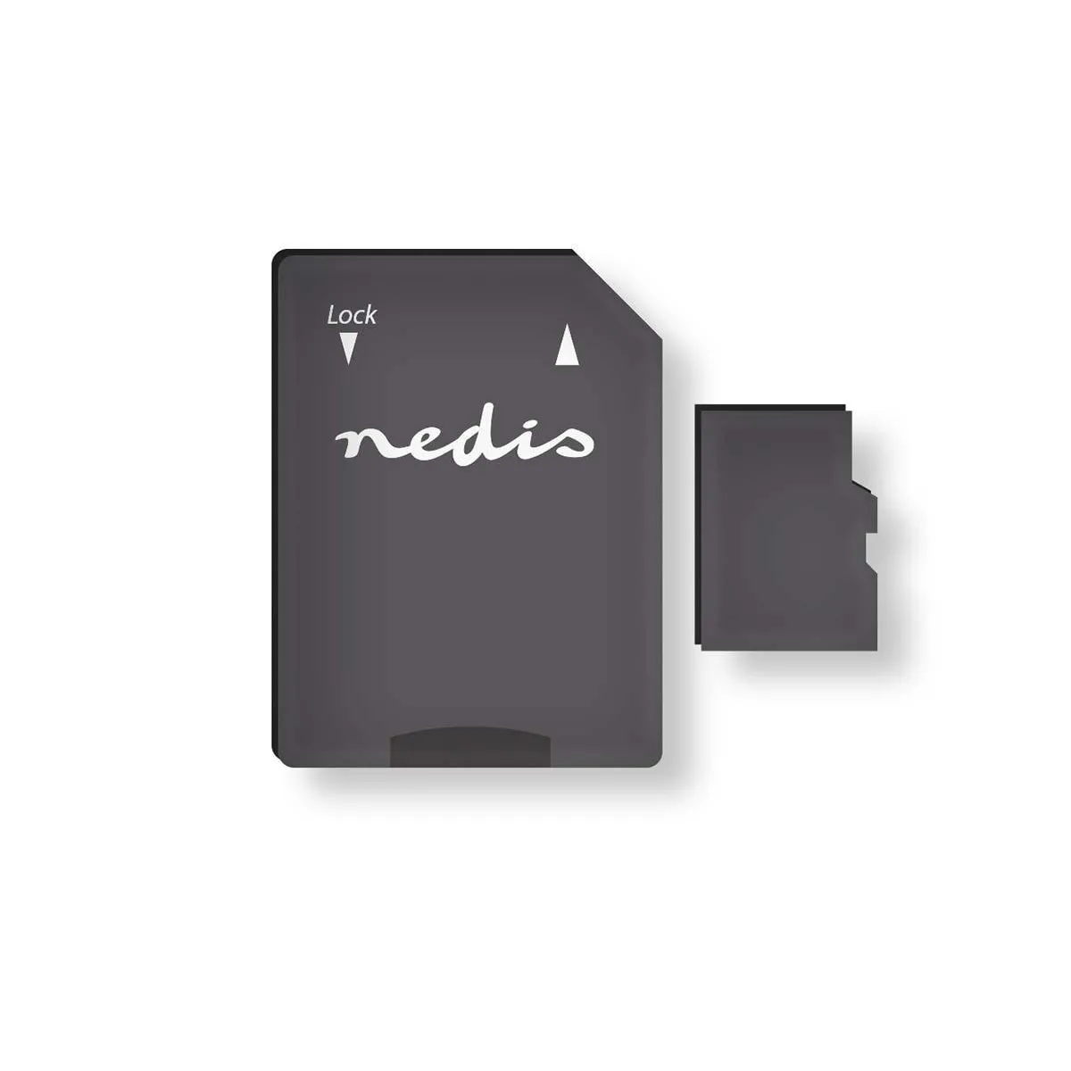 Nedis Noir Carte Mémoire Microsdxc 64 Go Class 10 Uhs-I Avec Adaptateur