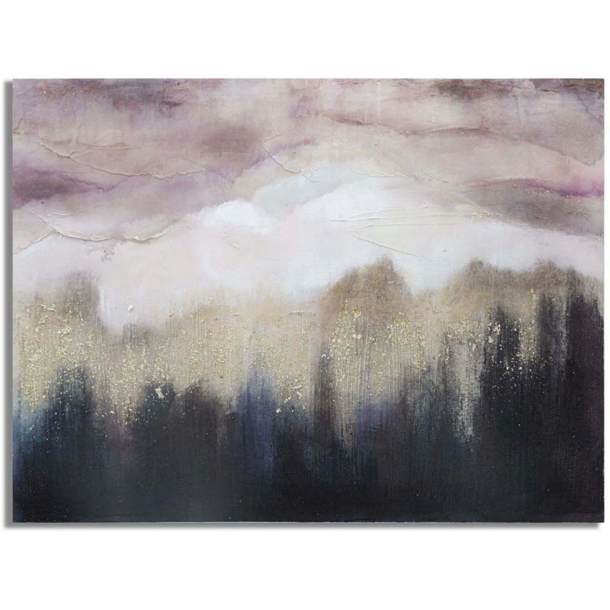 Mauro Ferretti Multicolore Décoration Murale Peinture Sur Toile Montagne Rose - Image 4